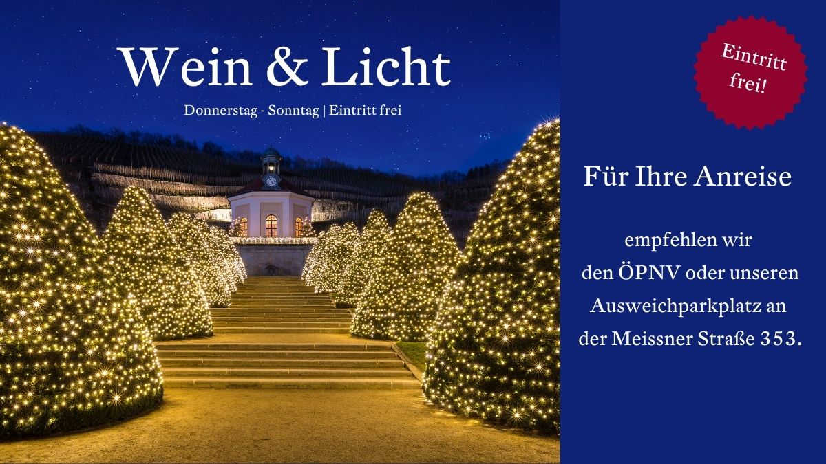 Wein & Licht auf Schloss Wackerbarth